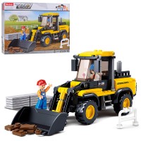 Конструктор «Бульдозер» на 212 деталей з фігурками, у коробці 28,5х23,5х5,5 см, SLUBAN