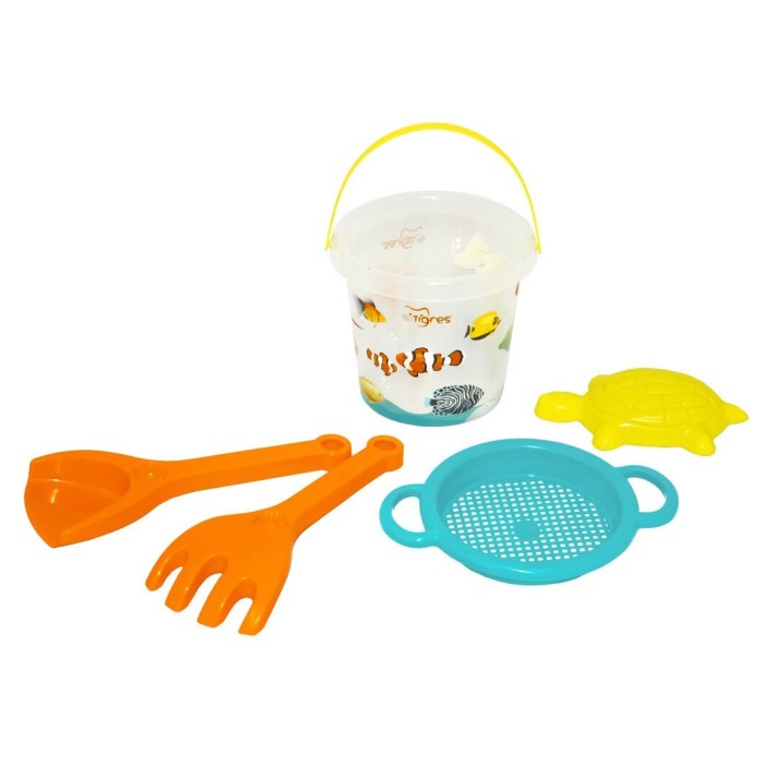 Набір для піску «Підводний світ» з 5 елементів з термонаклейкою, ТМ Тигрес