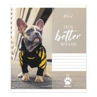 Зошит на 12 аркушів у косу лінію «Мікс Хлопці», №3102, ТМ Gold Brisk