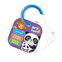 Картки на кільці «Кольори. Тварини»10х10 см, ТМ Vlady Toys