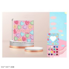 Дитяча косметика: палетка тіней, люстерко, пензлик, у коробці 14,4х14,5х1 см