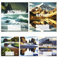 Зошит на 12 аркушів у клітинку «Натуральність», №2367, ТМ Brisk