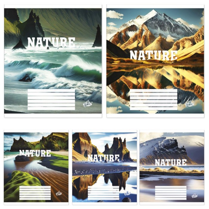 Зошит на 12 аркушів у клітинку «Натуральність», №2367, ТМ Brisk