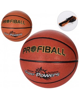 М'яч баскетбольний, ПУ, ламінований, 580-600 г, в асортименті, в пакеті