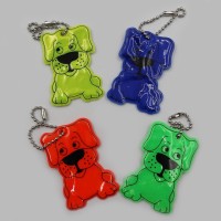 Брелок світловідбивний «Собачка» 3х4,5 см, в асортименті, ТМ J.Otten