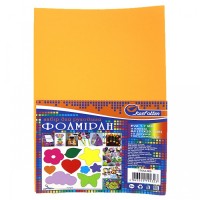 Фоаміран A4 товщиною 1,7 мм 10 аркушів з клеєм, світло-помаранчевий, ТМ J.Otten