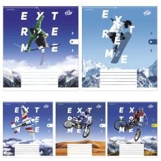 Зошит, 12 аркушів, клітинка, « Екстрiм», №2368, ТМ Brisk