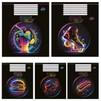 Зошит, 18 аркушів, клітинка, «Неон», №2384, ТМ Brisk