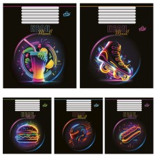 Зошит, 18 аркушів, клітинка, «Неон», №2384, ТМ Brisk