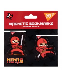Закладки магнитные «Ninja», 2 шт в упаковке, ТМ YES