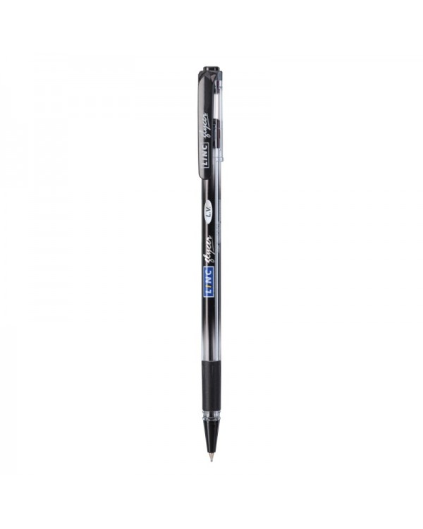 Ручка «Glycer» кульково-масляна, чорна, 0,7 мм, «LINC»
