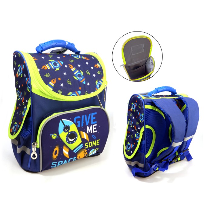 Ранець-короб «Ракета», ортопедичний, 34х26х15 см, ТМ Space