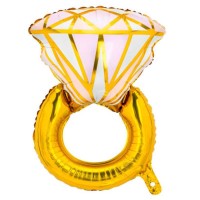 Кульки фольговані «Каблучка з діамантом», 64х61см