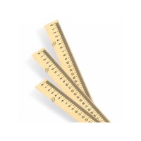 Лінійка 50 см, дерев'яна (шовкографія)
