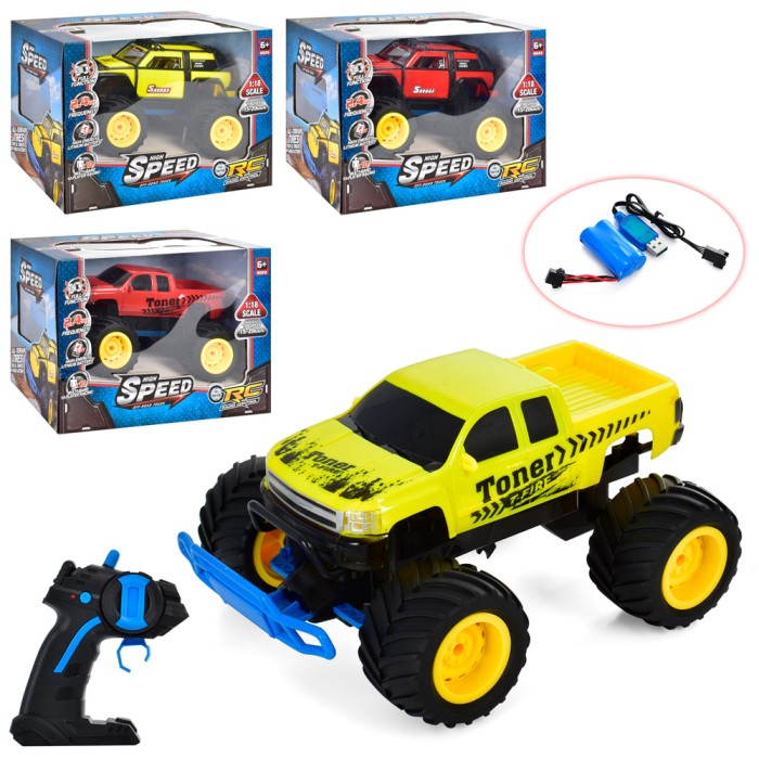 Джип 26 см р/к 2,4G 1:18 на акумуляторі з USB, в асортименті, у коробці 30х21х21см