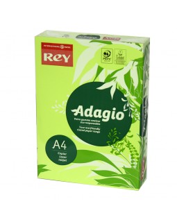 Бумага цветная, А4, 500 листов, 80 г/м, неон зеленый, REY Adagio