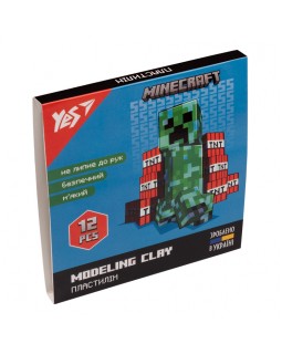 Пластилин «Minecraft», 12 цветов, 240 гр., ТМ YES