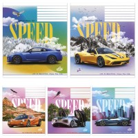 Зошит, 12 аркушів, лінія, «Насолоджуйся швидкiстю», №2304, ТМ Brisk