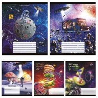 Зошит, 18 аркушів, клітинка, «Iншi вимiри», №2387, ТМ Brisk