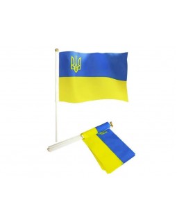 Флажок «Украина+Герб», 20х30 см