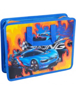 Портфель-папка «Синяя машина», детская, 3D, 33х26, 5х8, 5 см, ТМ Leader