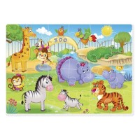 М'які пазли «Малюк зможе. Зоопарк» А4 на 24 елементи, ТМ Vladi Toys