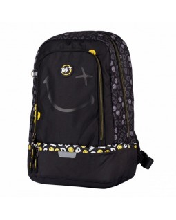Рюкзак Smiley World.Black&Yellow, 41х29х16 см, черный, ТМ YES