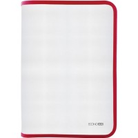 Папка-пенал В5 на блискавці фактура «тканина», червона, ТМ Economix