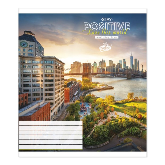 Зошит на 60 аркушів у лінію «Нейтральний мiкс», №2278, ТМ Brisk