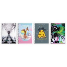 Блокнот, А5, 80 аркушів, клітинка, спіраль збоку, картонна обкладинка, №1578, ТМ Brisk