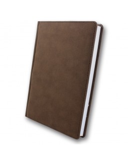 Дневник недатированный «NUBA», 168 листов, А5, круглые уголки, коричневый, ТМ Brisk
