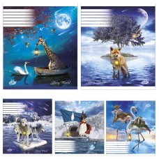 Зошит, 24 аркуші, лінія, «Чарівний світ», №2314, ТМ Brisk