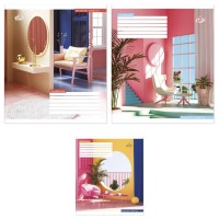 Зошит на 96 аркушів у лінію « Стильний інтер'єр», №2353, ТМ Brisk