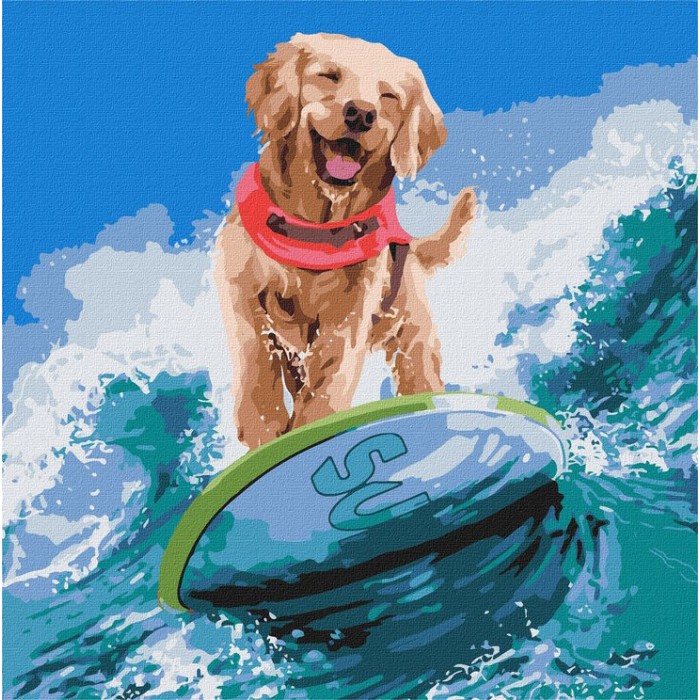 Набір для розпису по номерах «Морський екстрім», 40х40 см, ТМ Ідейка