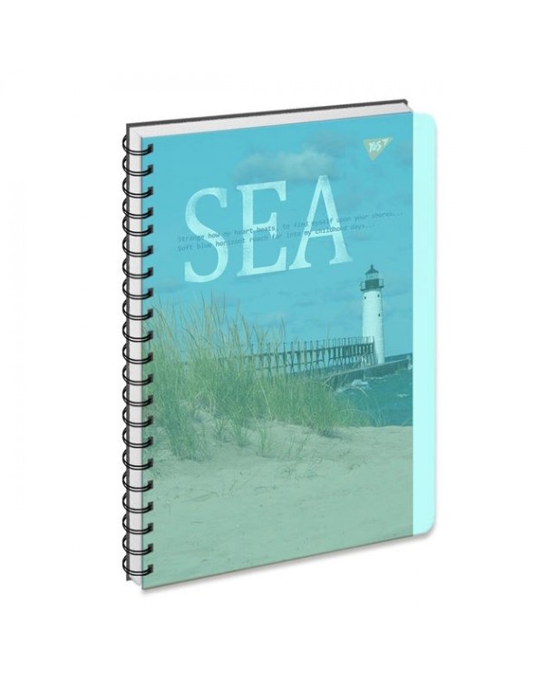 Тетрадь для записей «Sea», А4, клетка, 144 листа, пластиковая обложка, ТМ YES