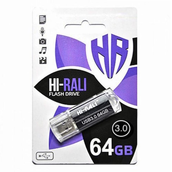 Флеш-карта «Hi-Rali» 64GB Corsair чорний