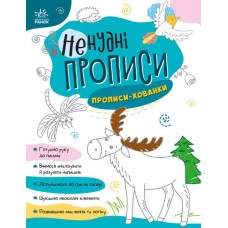 «Ненудні прописи. Прописи-хованки», 24 сторінки, м'яка обкладинка, 26х20 см, ТМ Ранок