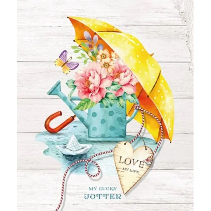 Блокнот 10,5х12,5 см на 64 аркуші у клітинку з твердою ламінованою обкладинкою, ТМ Мандарин