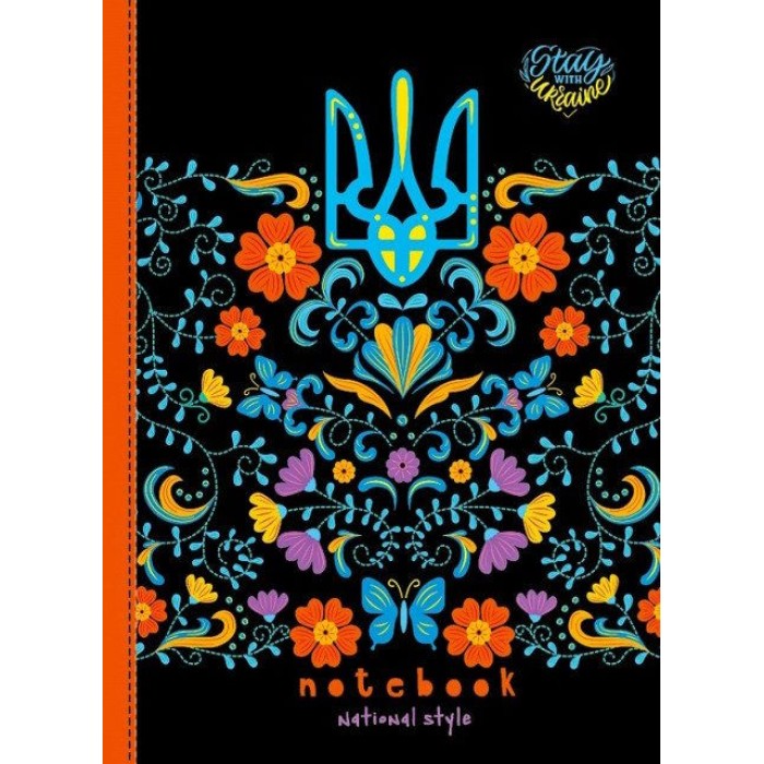 Блокнот А5 на 64 аркуші у клітинку з твердою ламінованою обкладинкою, ТМ Мандарин