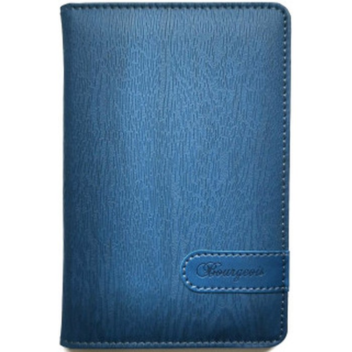 Блокнот А6 на 80 аркушів у клітинку з обкладинкою зі шкірзаму, ТМ Мандарин