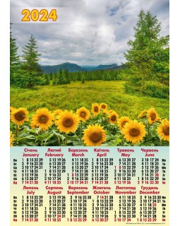 Календарь А2, «Природа подсолнечника»