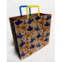 Пакет паперовий з ручками бурий, 32х15х30 см