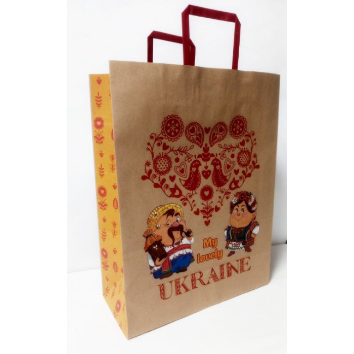 Пакет паперовий бурий 32х15х42 см, ТМ Мандарин