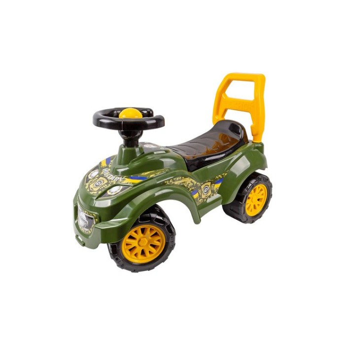 Машина для катання 67х46х29 см зелена з максимальним навантаженням до 20 см, ТМ Технок