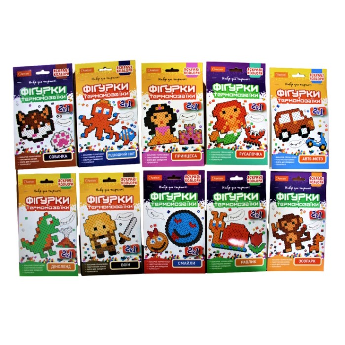 Набір для творчості «Фігурки з термомозаїки 2 в 1», яскраві кольори, в асортименті