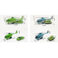 Набір транспорту «Вертоліт» інерційний, в асортименті. у пакеті 33,5х7х15 см