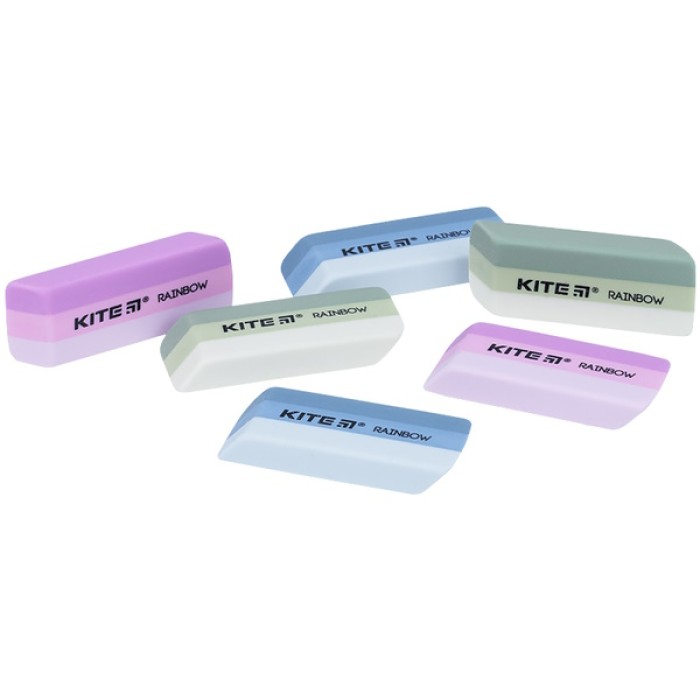 Гумка кольорова «Rainbow», в асортименті, ТМ Kite