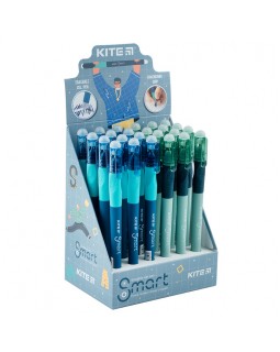 Ручка «Smart 4», гелева, пиши-стирай, синя, TM Kite