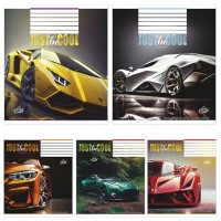 Зошит на 24 аркуші у лінію «Спорткар», №2342, ТМ Brisk