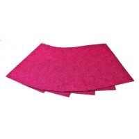 Набір кольорового паперу з глітером А4 з 3 аркушів, фуксія, ТМ Мандарин